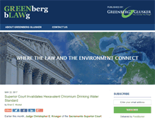 Tablet Screenshot of environmentallawblog.greenbergglusker.com